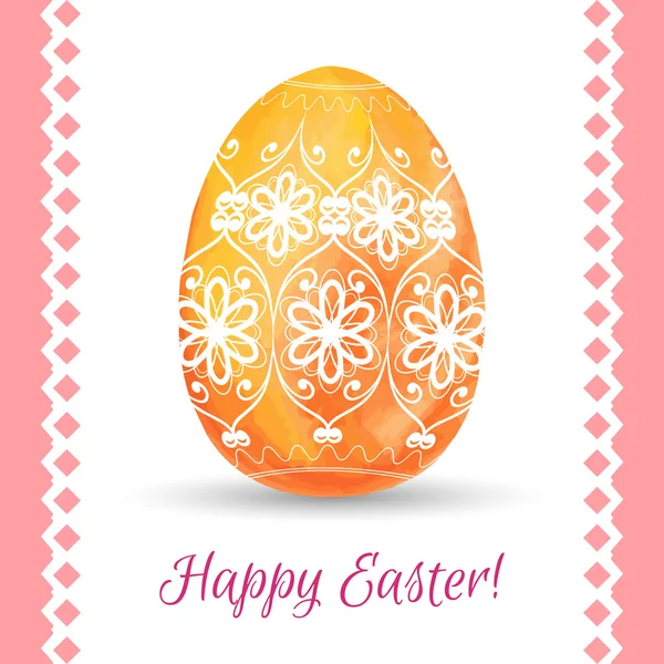 Elle çizilmiş desenli Paskalya yortusu yumurta — Stok Vektör