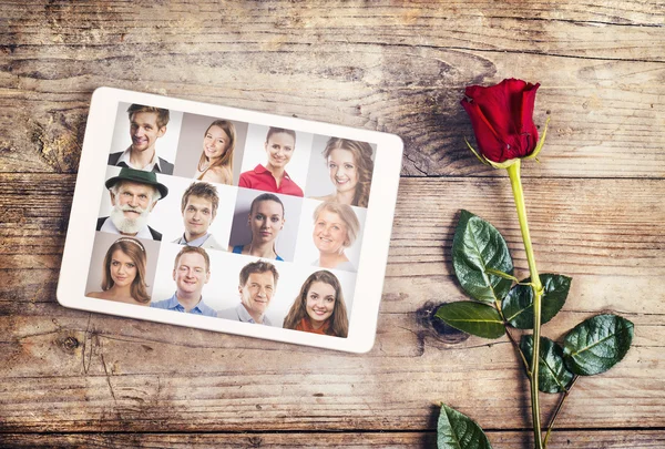 Валентина композиції з троянди — стокове фото