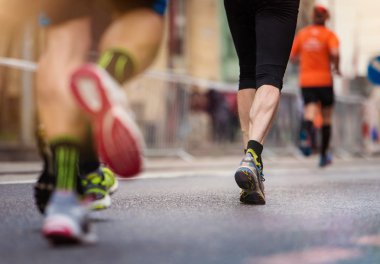 Koşucular şehir yarışı