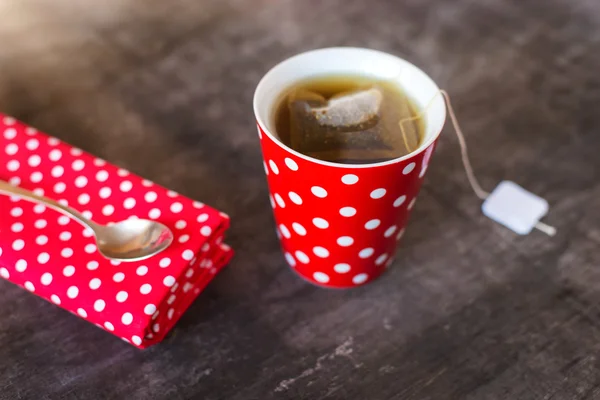 Red Cup of tea — Stock Photo, Image