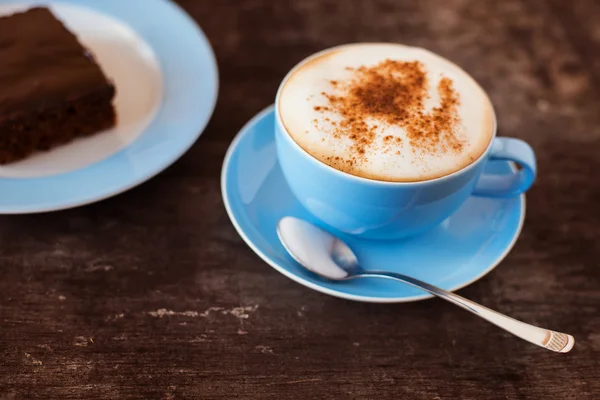 Taza de café y pastel — Foto de Stock