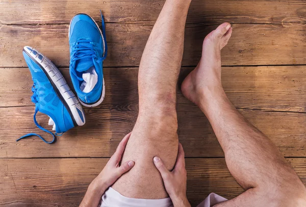 Injured runner — Stock Image Injured runner Stock Picture