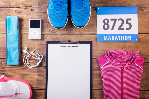 Running stuff on the floor — Stock Photo, Image