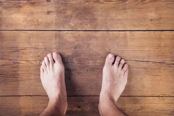 Bare feet of a runner — Stock Photo, Image