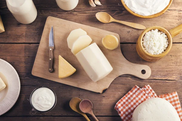 Variety of Dairy products — Stock Image Variety of Dairy products Stock Photo