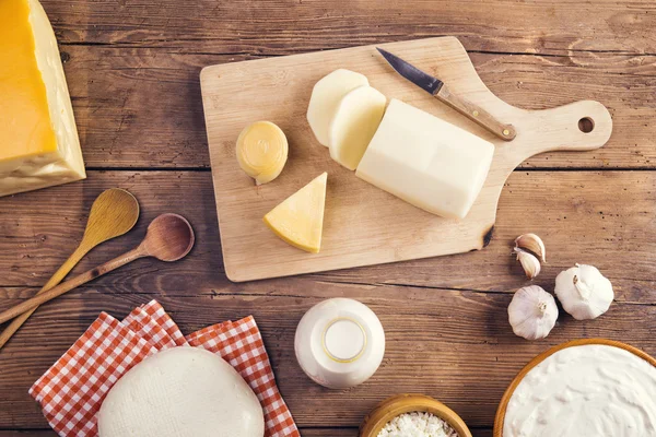 Variety of Dairy products — Stock Image Variety of Dairy products Stock Photo