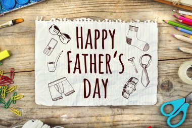Happy father's day sign clipart