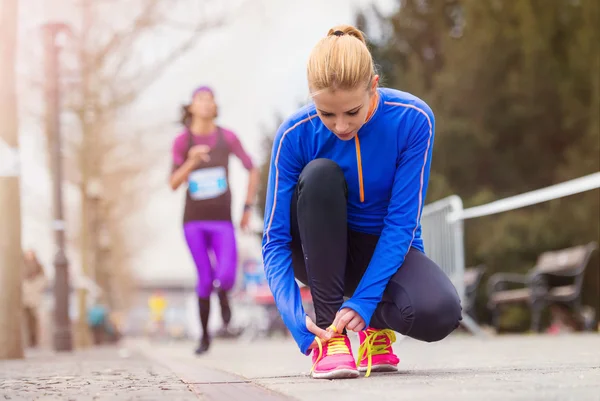 Jeune coureur au repos — Photo