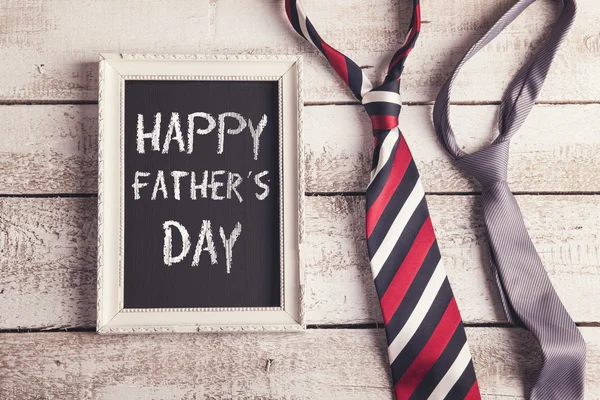 Ramka na zdjęcia z Happy father's day znak — Zdjęcie stockowe