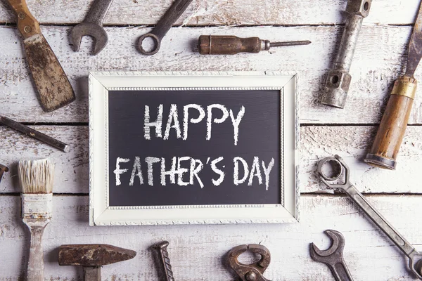 Picture frame with Happy Father's day text — Stock Image Picture frame with Happy Father's day text Stock Photo