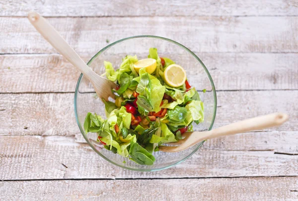 Salada vegetal colorida — Fotografia de Stock