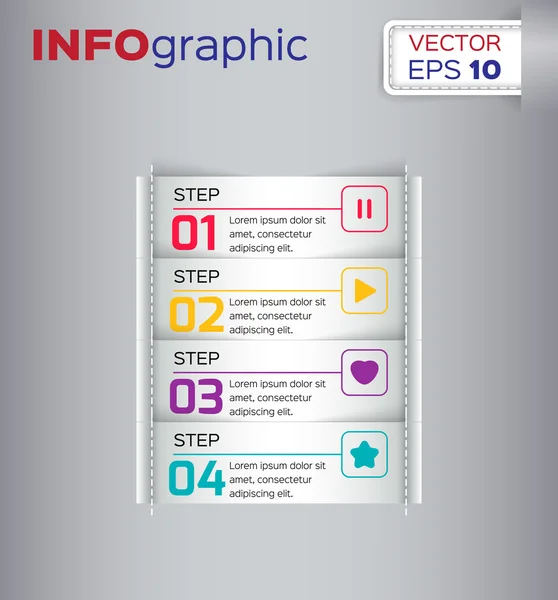 Diseño moderno de infografías — Archivo Imágenes Vectoriales