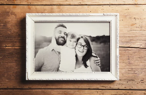 Father's day composition - picture frame — Stock Photo, Image