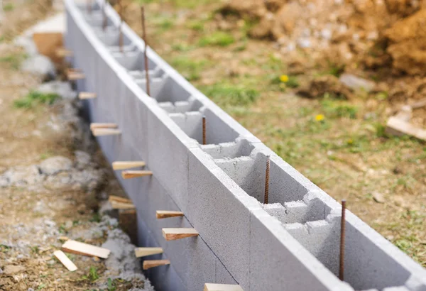 Building brick wall — Stock Photo, Image