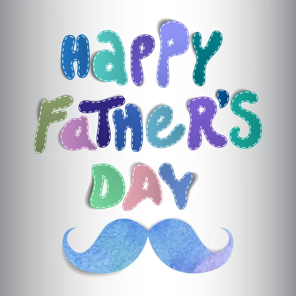 Boldog Apák napját üdvözlőkártya — Stock Vector