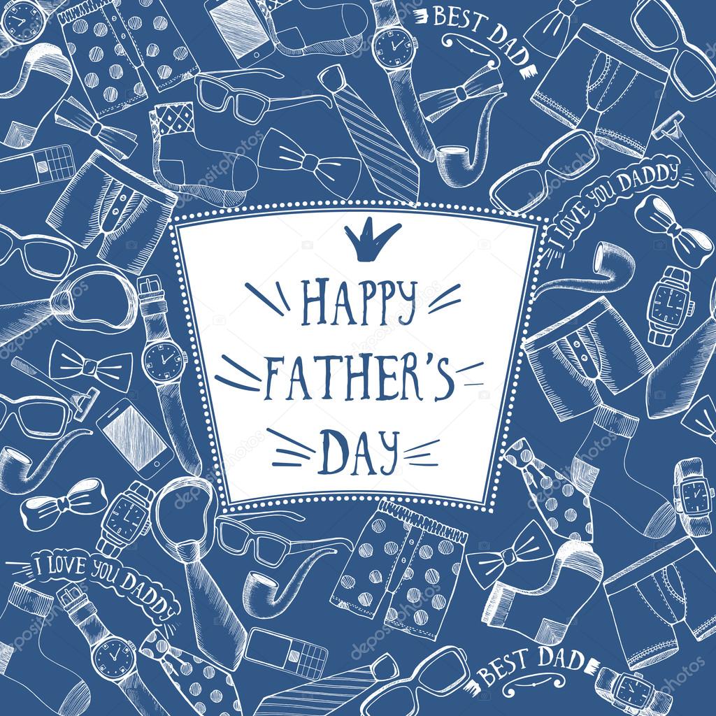 Happy father's day greeting card