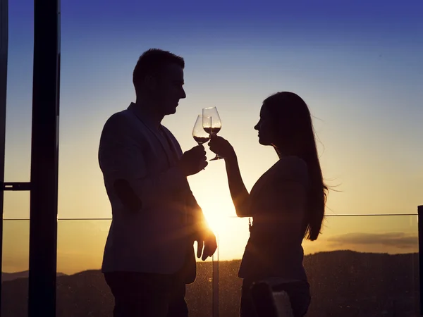 Couple on romantic date — Stock Photo, Image