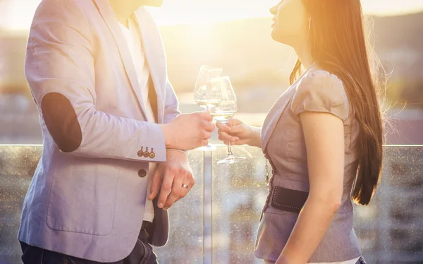 Paar bei romantischem Date — Stockfoto