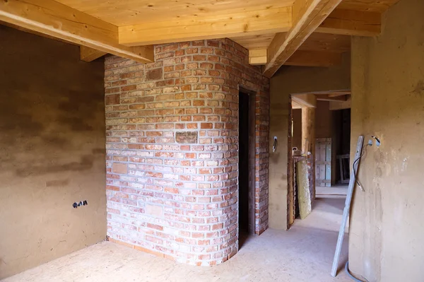 Interior of a new unfinished house — Stock Photo, Image