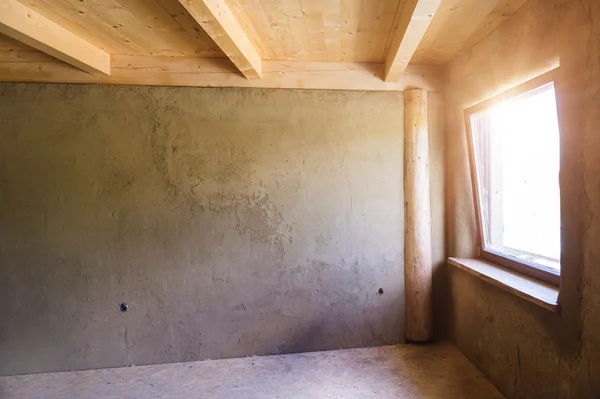 Interior of a new unfinished house — Stock Photo, Image