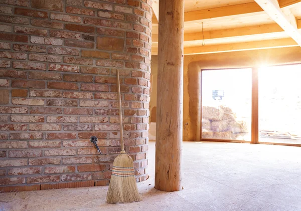 Interior of a new unfinished house — Stock Photo, Image