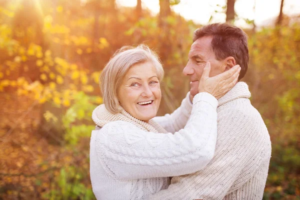 Senior couple outside — Stock Photo, Image