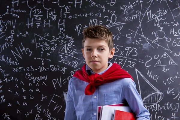 Jovem menino bonito escola — Fotografia de Stock