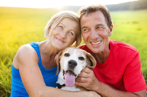 Senior couple relaxing — Stock Photo, Image