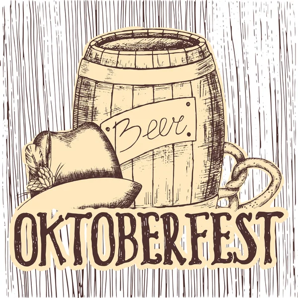 Oktoberfest vektor Illustration — Stock vektor