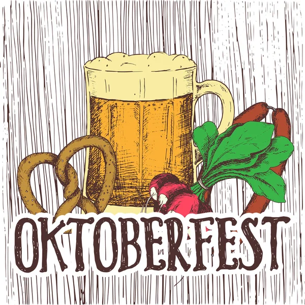 Oktoberfest vektorové ilustrace — Stockový vektor