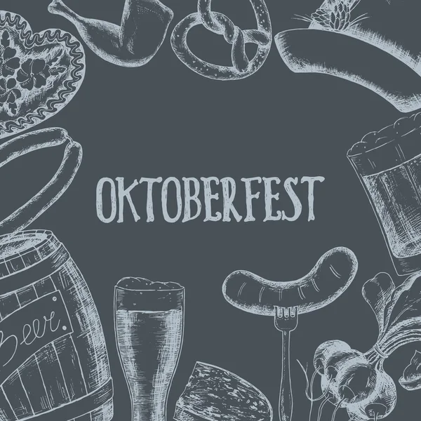 Oktoberfest Vector Ilustración — Vector de stock