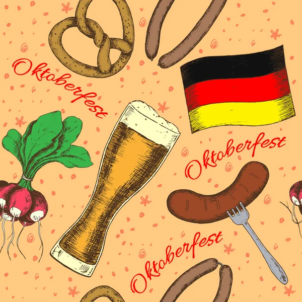 Oktoberfest vektor Illustration — Stock vektor