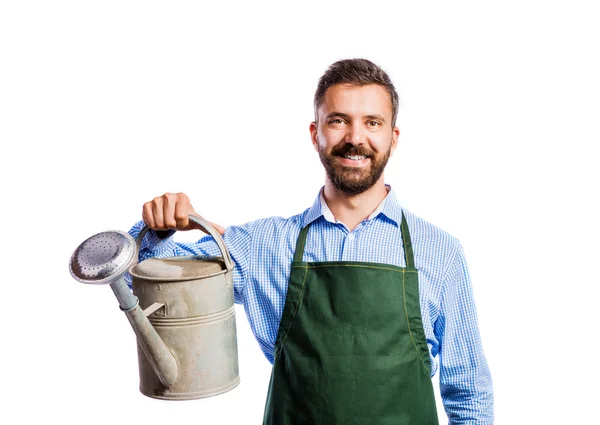 Young handsome gardener — Stock Photo, Image