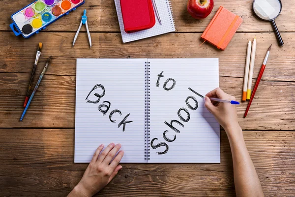 Voltar para a composição da escola — Fotografia de Stock