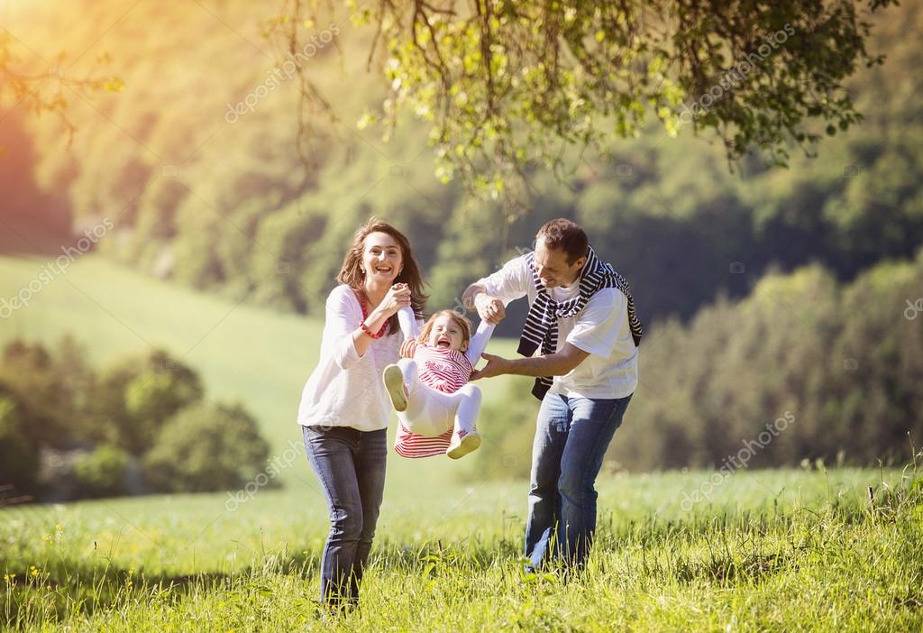 Happy family nature Stock Photo by ©halfpoint 85225862