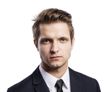 genç yakışıklı işadamı.