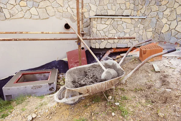 Φυσικές πέτρες σε έναν τοίχο — Φωτογραφία Αρχείου