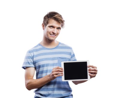 Yakışıklı genç adam.