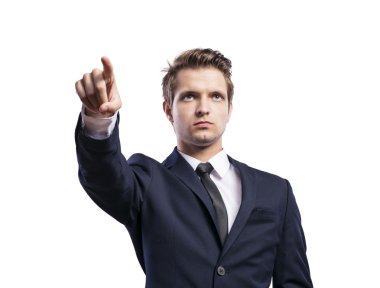 genç yakışıklı işadamı.