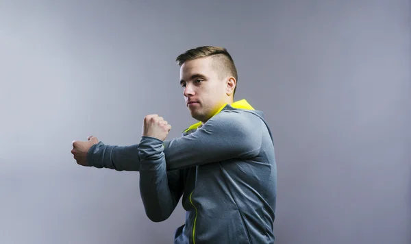 Runner in a studio — Stock Photo, Image