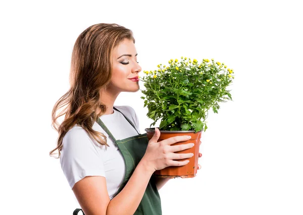 Schöne junge Frau — Stockfoto