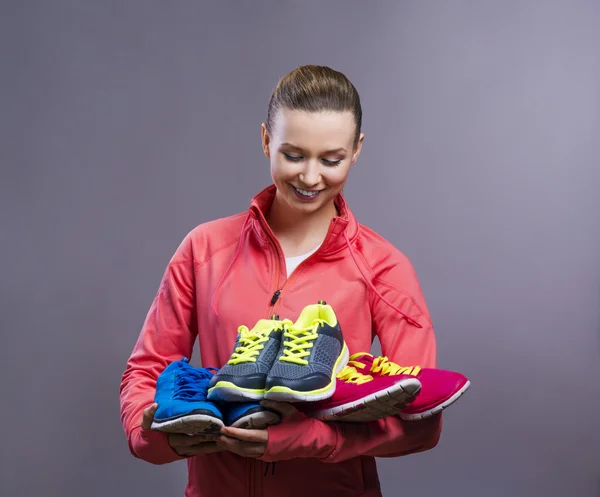 Hermosa joven deportista — Foto de Stock