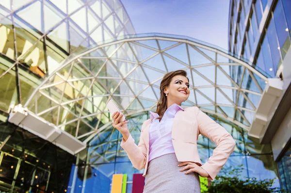 Beautiful young business woman — Stock Photo, Image