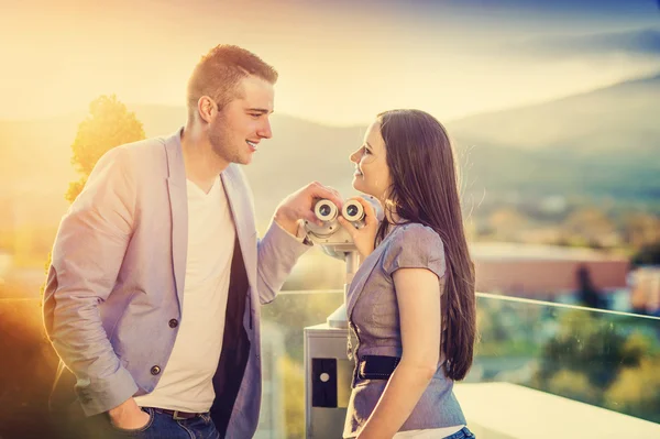 Beautiful young couple in love — Stock Photo, Image