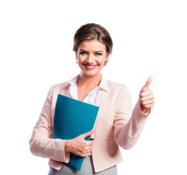 çekici genç iş kadını