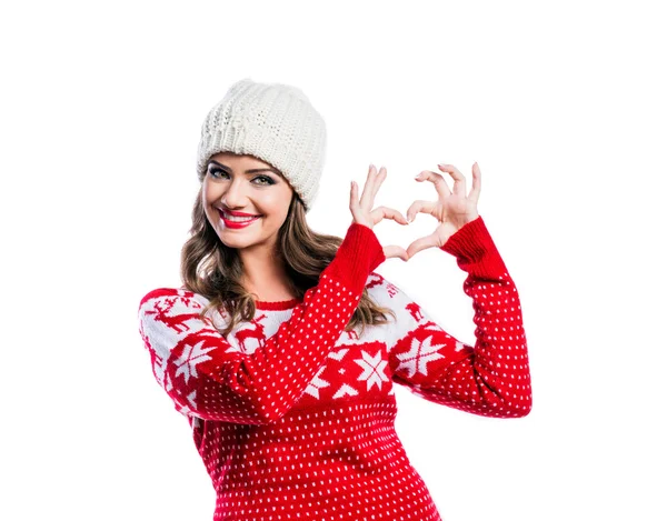 Schöne junge Frau — Stockfoto