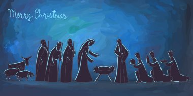 Elle çizilmiş Christmas illüstrasyon