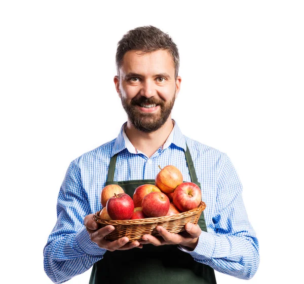 Jovem jardineiro bonito — Fotografia de Stock