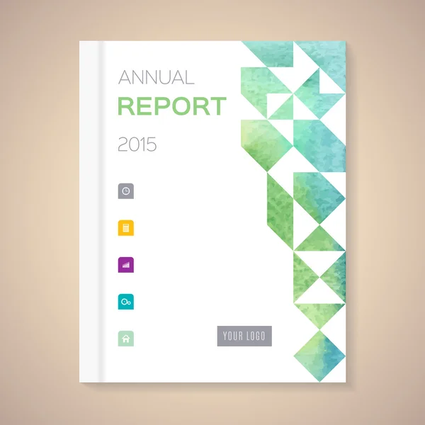 Relatório anual Cobertura —  Vetores de Stock