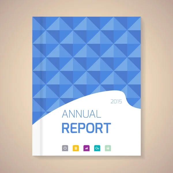 Annual Report Cover — Stock Vector